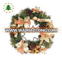 Wholesale supplies mini artificial decorations door hanger advent flower christmas wreaths