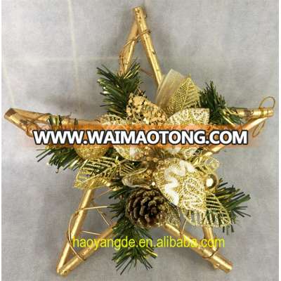 Wholesale Artificial decorative Christmas natural Rattan Star