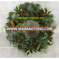 PVC decorative artificial Christmas Wreath Forest Series