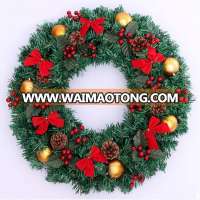 40cm bulk plastic PVC Christmas wreath for Christmas decoration